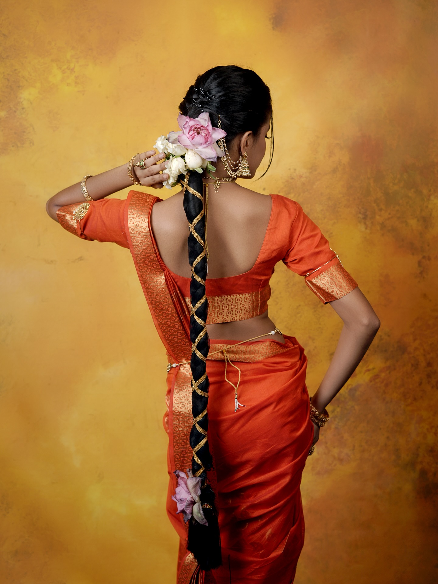 Traditional Temple Jewellery Artistry by Makeovers by Ranjitha