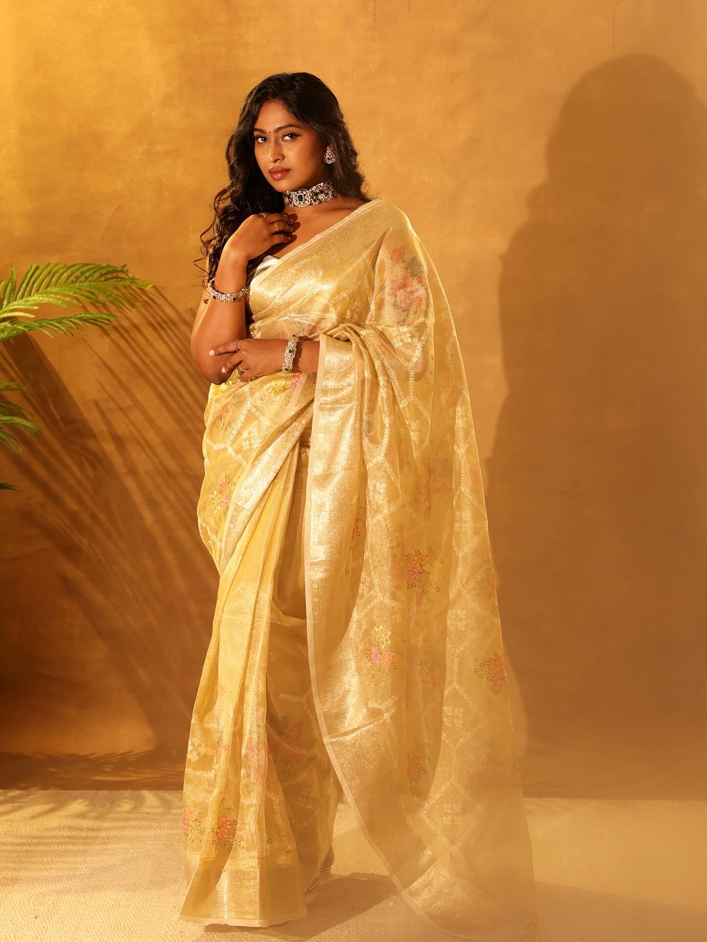 Ethereal Golden Bridal Look by Makeovers by Ranjitha
