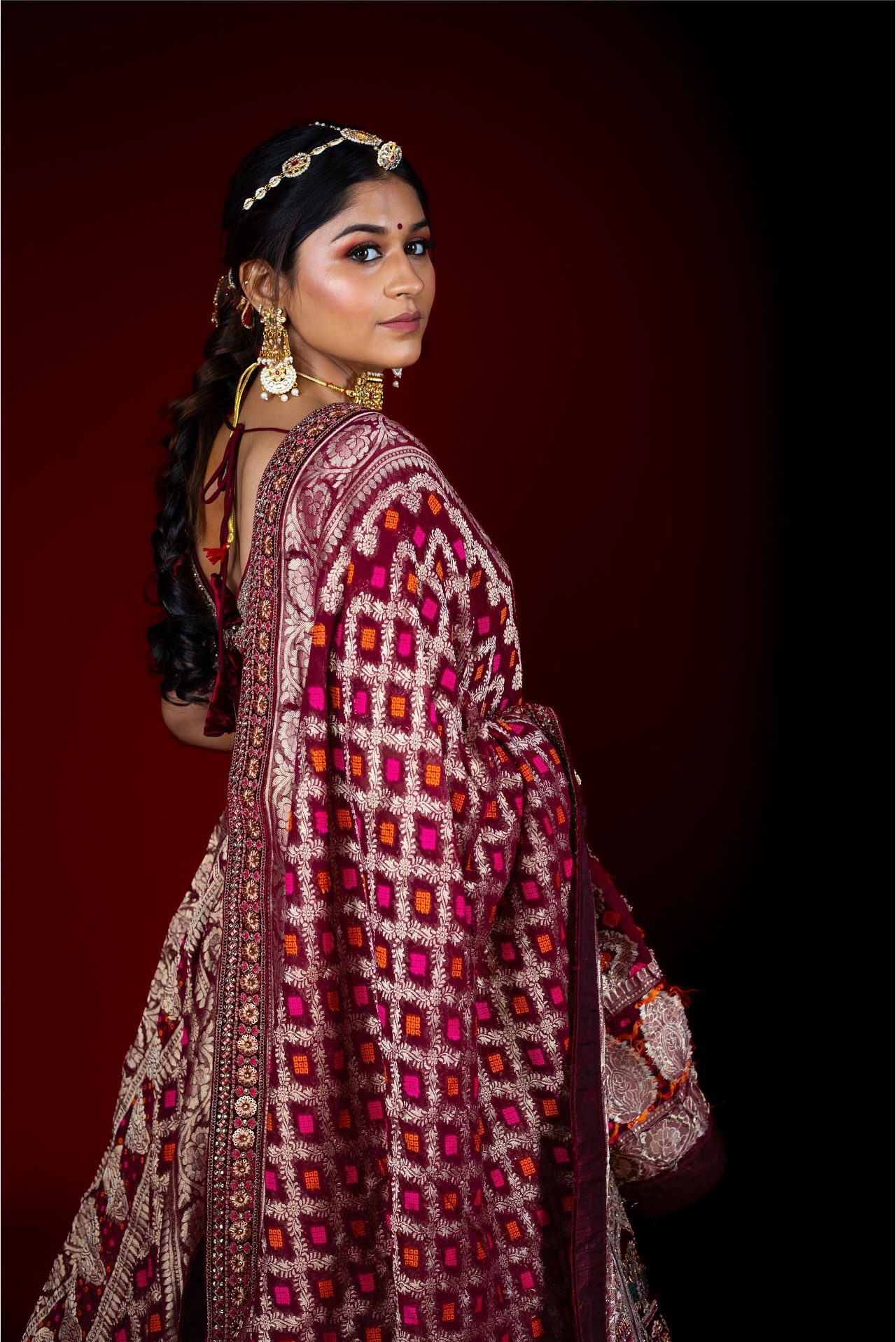 Saree pre-pleating service for brides by Makeovers by Ranjitha Ayyapakkam